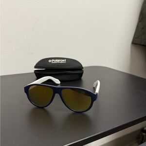 Polaroid Navy and White Sunglasses